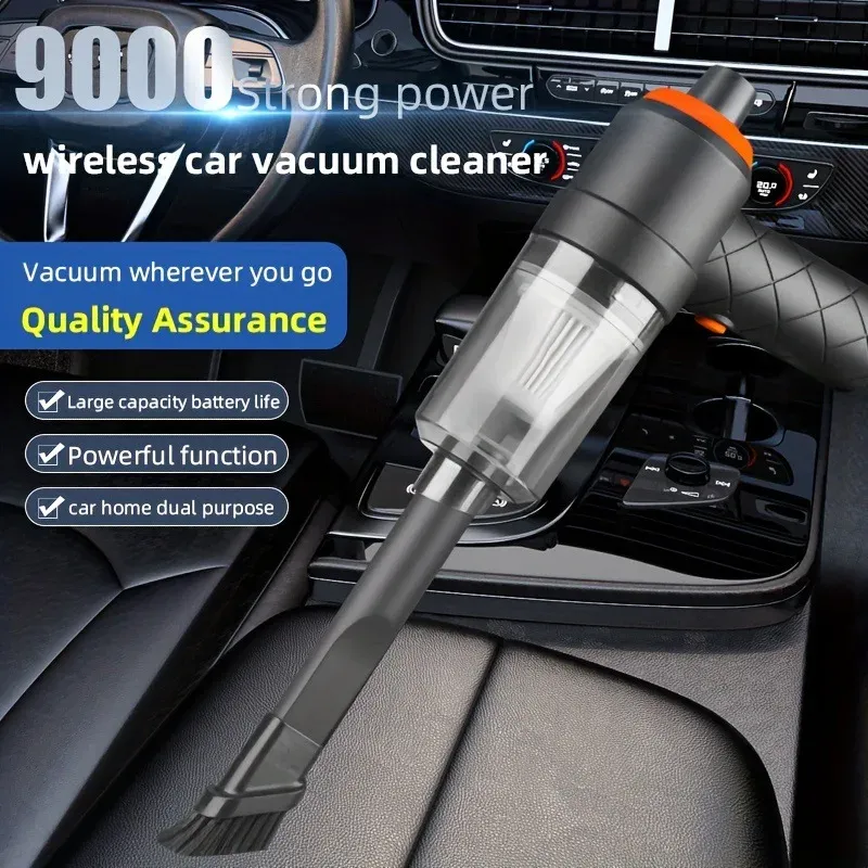 Aspirateur de voiture compact en utilisation