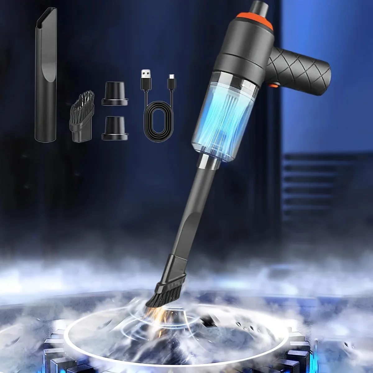 Aspirateur 6-en-1 vue détaillée