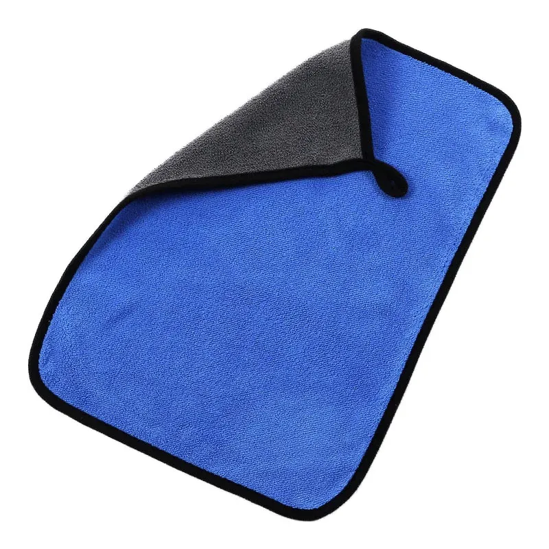 Serviette de lavage en microfibre double face, super absorbante, pour le detailing automobile et le nettoyage des vitres 6
