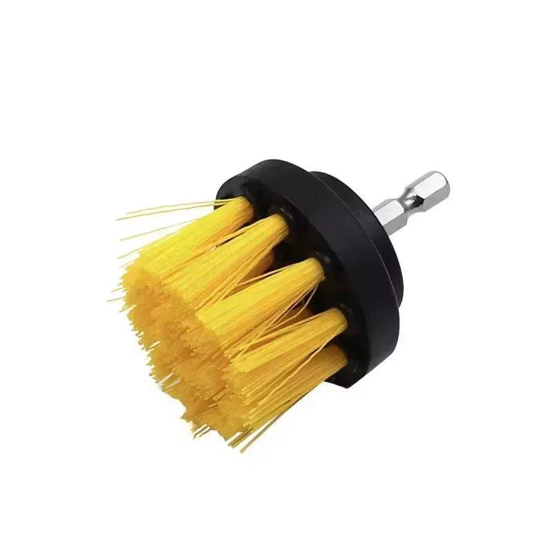 Kit de brosses électriques pour récurage, avec forets électriques, brosse pour tapis, verre et pneus de voiture, en nylon, 2/3,5/4 po 7