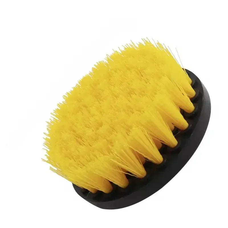 Kit de brosses électriques pour récurage, avec forets électriques, brosse pour tapis, verre et pneus de voiture, en nylon, 2/3,5/4 po 10