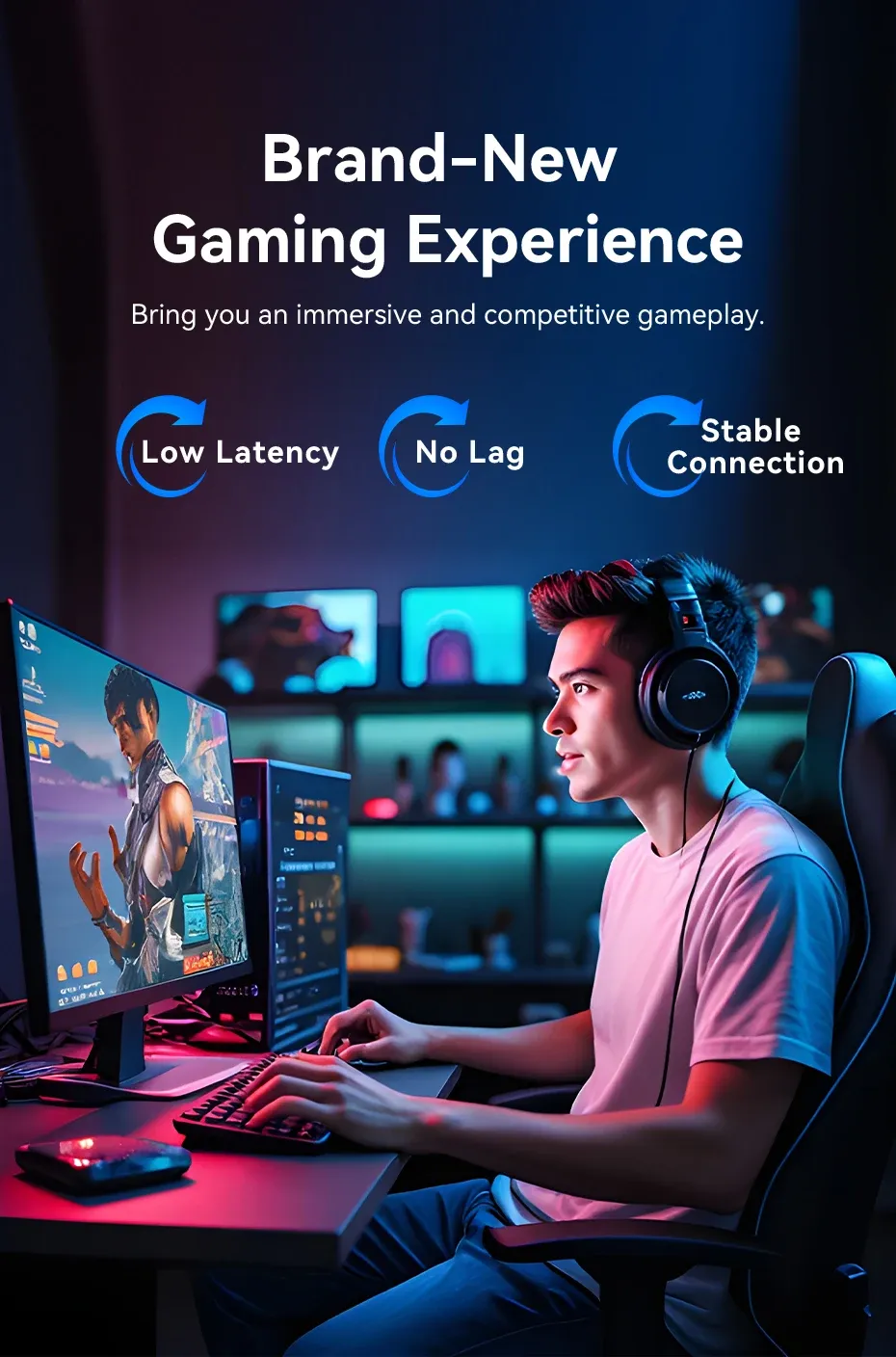 Câble Ethernet Cat8 pour le gaming