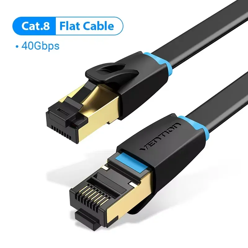 Câble Ethernet Cat8 Vention STTP 40 Gbit/s 2000 MHz RJ45 pour routeur et modem 8