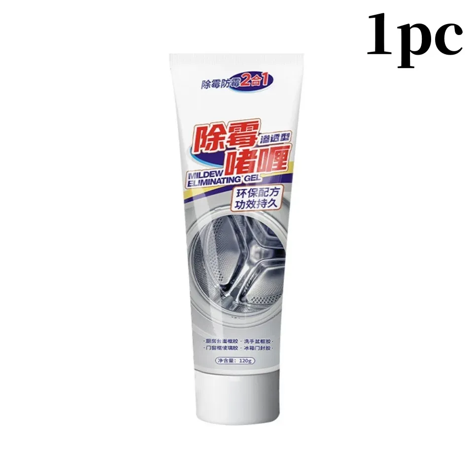 Gel nettoyant anti-moisissures 120 g, dissolvant de taches de moisissures pour lave-linge, réfrigérateur et joints en caoutchouc, produit de nettoyage ménager 7