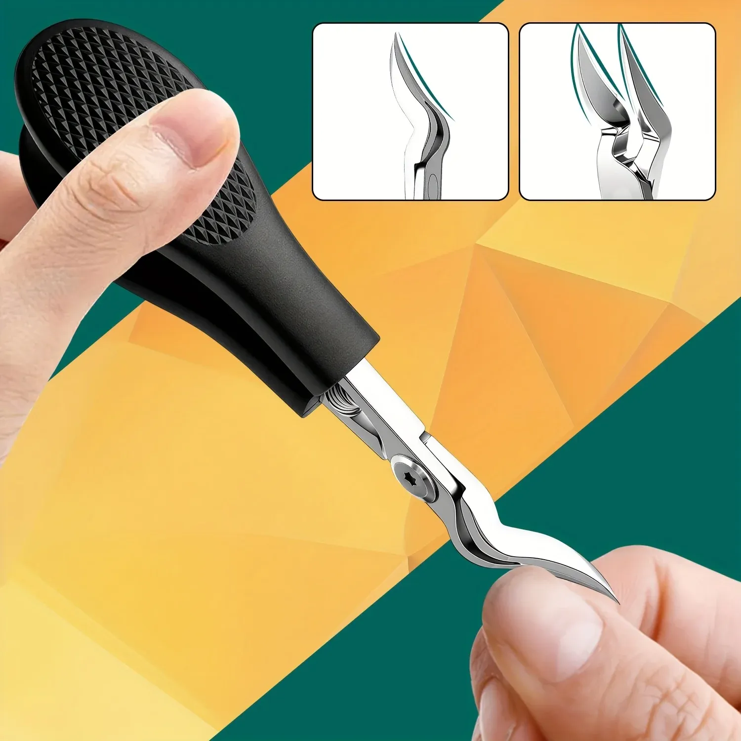 Coupe-ongles robuste en acier inoxydable, finition soignée