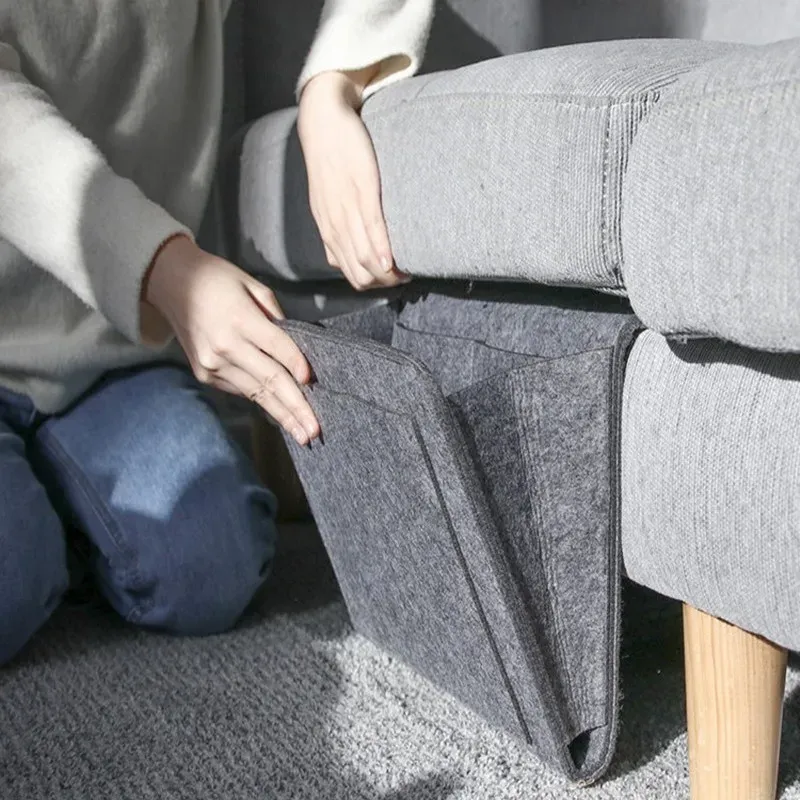 Sac de rangement suspendu en feutre pour dortoir et chambre à coucher 3