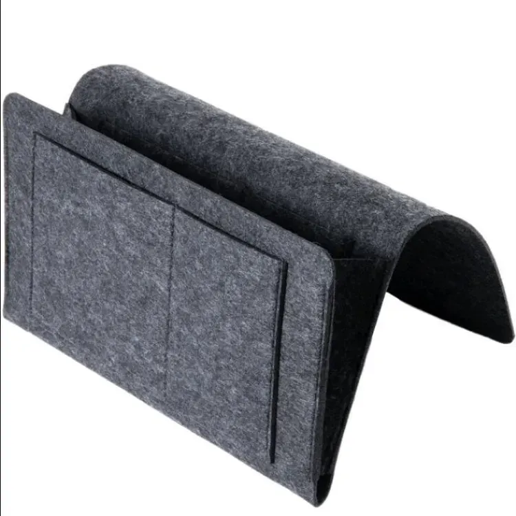 Sac de rangement suspendu en feutre pour dortoir et chambre à coucher 9