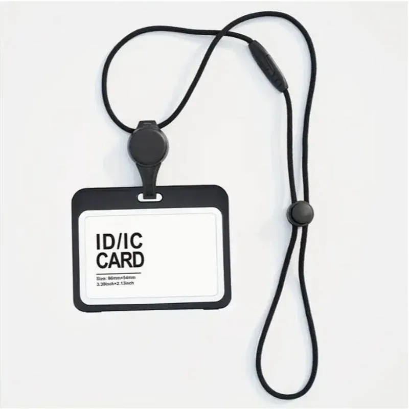 Cordon rétractable transparent porte-badge avec bobine, accessoire infirmière 7