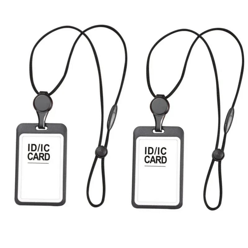 Cordon rétractable transparent porte-badge avec bobine, accessoire infirmière 14