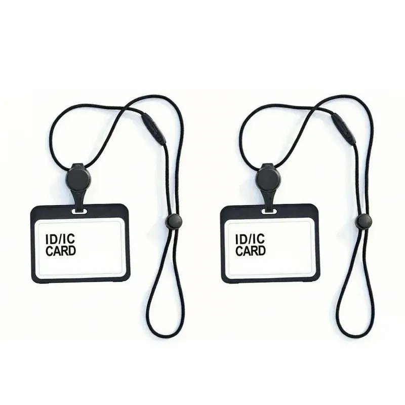 Cordon rétractable transparent porte-badge avec bobine, accessoire infirmière 13