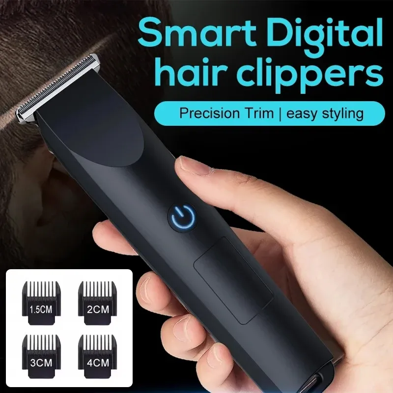 Tondeuse à cheveux électrique sans fil avec tête de coupe réglable, rechargeable par USB, pour cheveux et barbe 2