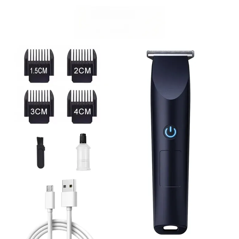 Tondeuse à cheveux électrique sans fil avec tête de coupe réglable, rechargeable par USB, pour cheveux et barbe 8