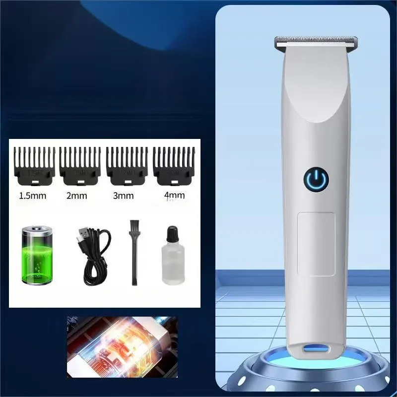 Tondeuse à cheveux électrique sans fil avec tête de coupe réglable, rechargeable par USB, pour cheveux et barbe 7