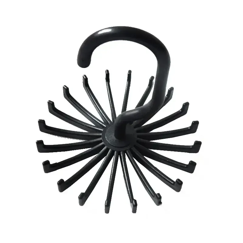 Porte-cravate rotatif à 360 degrés, organisateur d'écharpes, support de rangement multifonctionnel pour cravates, ceintures et foulards en soie 7