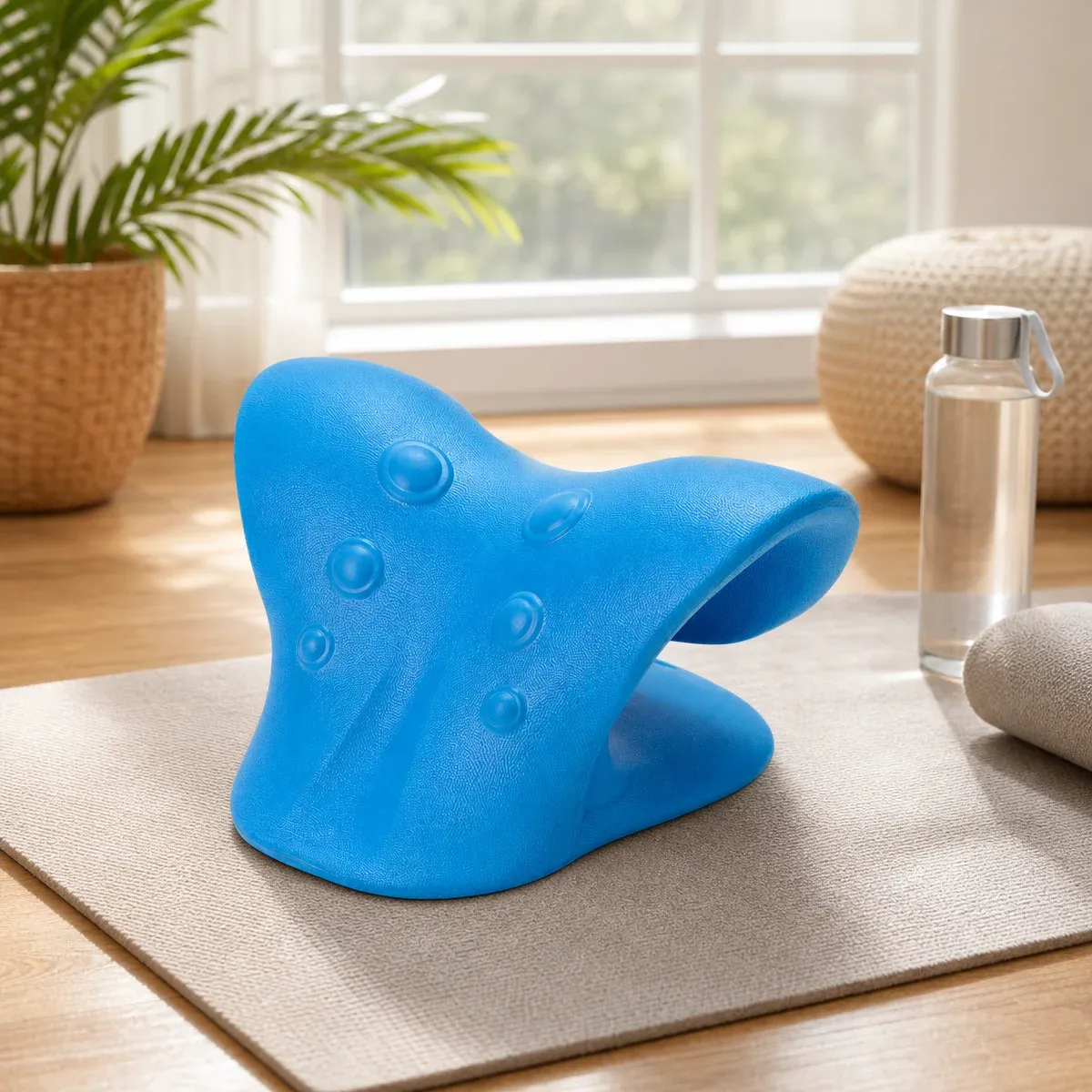 Appareil de traction cervicale relaxant pour le cou et les épaules, oreiller de rééducation pour dormeurs sur le côté, sur le dos et sur le ventre 3