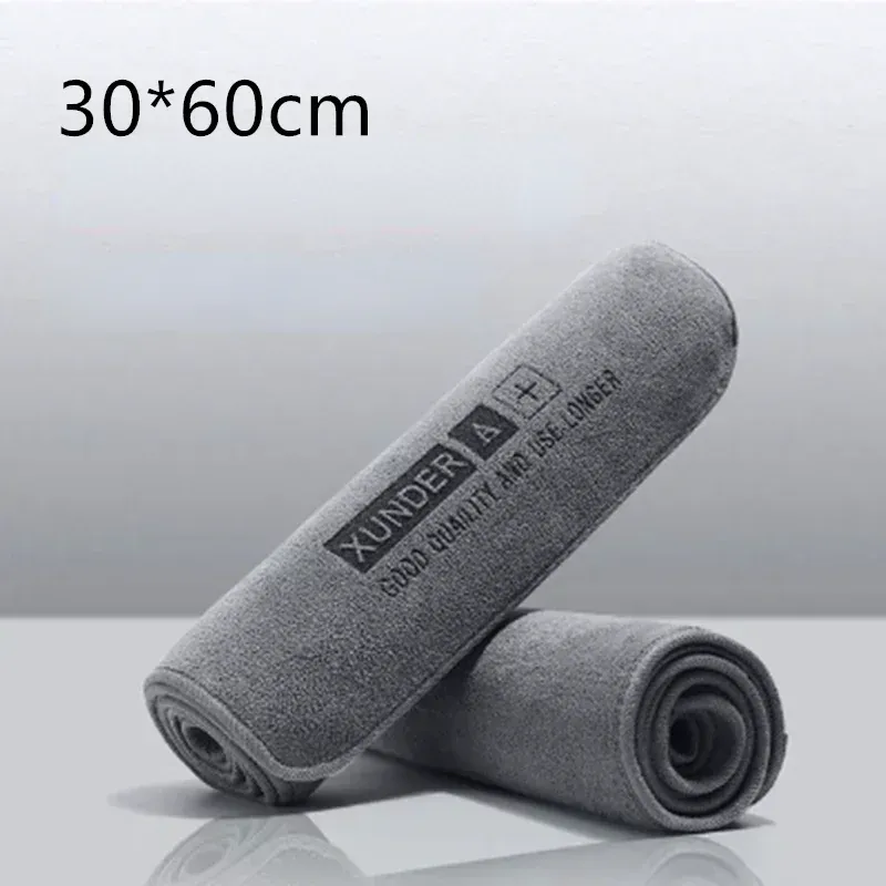 Serviette de lavage et de séchage en microfibre haut de gamme pour automobile, bordure finie 8