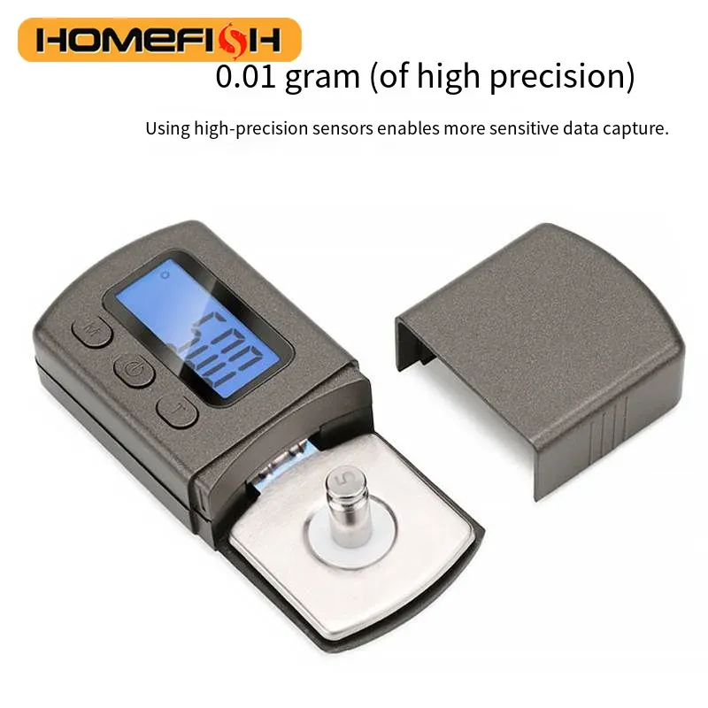 Détail de l'écran LCD vert de la balance