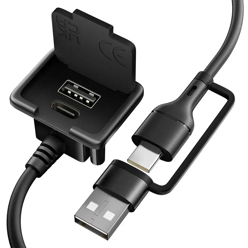 Câble d'extension USB 3.0 Type-C pour port de charge externe de sac à dos (50 cm) - Image 1