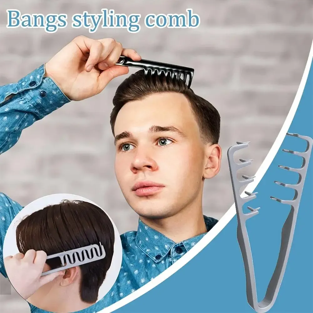 Peigne de coiffure à dents larges, peigne à raie pour frange et racines, outil de coiffure doux 3