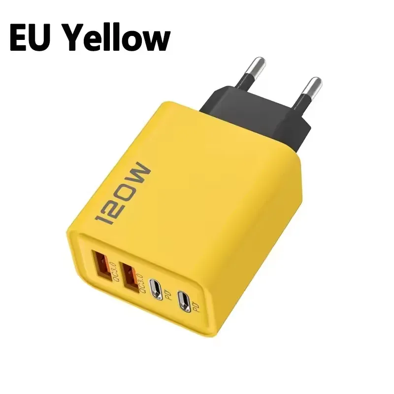 Chargeur USB-C 120 W 4 ports Power Delivery, charge rapide 3.0 pour iPhone 17, 16, 15, Xiaomi et Samsung 8