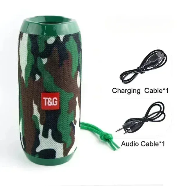 Haut-parleur portable sans fil Bluetooth, étanche, pour extérieur, avec caisson de basses, son stéréo et fonction Surround, compatible radio FM et carte TF 7