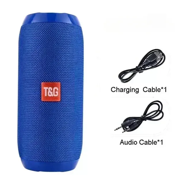 Haut-parleur portable sans fil Bluetooth, étanche, pour extérieur, avec caisson de basses, son stéréo et fonction Surround, compatible radio FM et carte TF 10