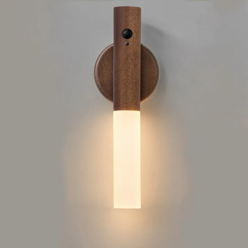 Lampe murale magnétique LED à détecteur de mouvement, rechargeable et portable, pour couloir, chambre, escaliers et armoire de salle de bain 13