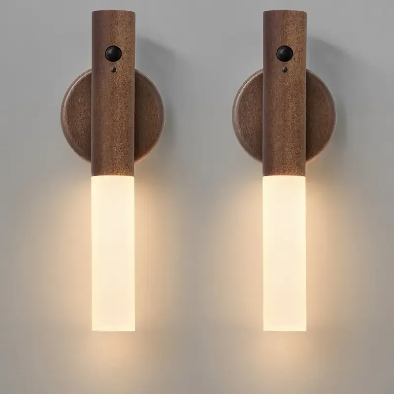 Lampe murale magnétique LED à détecteur de mouvement, rechargeable et portable, pour couloir, chambre, escaliers et armoire de salle de bain 9
