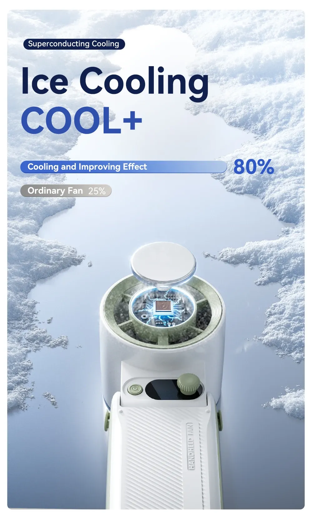 Affichage numérique LED du ventilateur