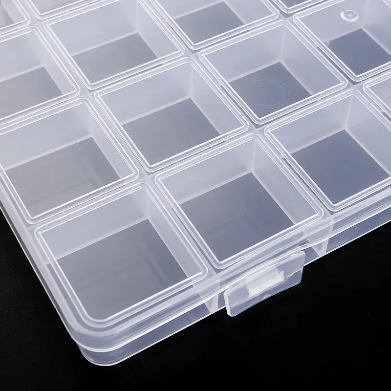 Vue rapprochée du conteneur transparent