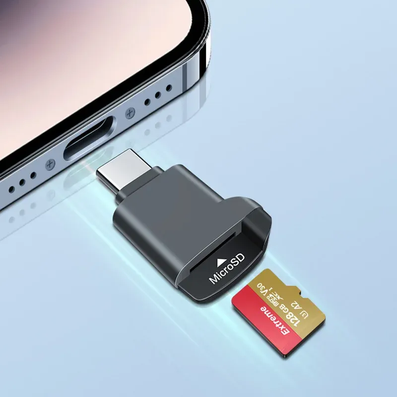 Lecteur de carte Mini TF Type-C 2.0 noir