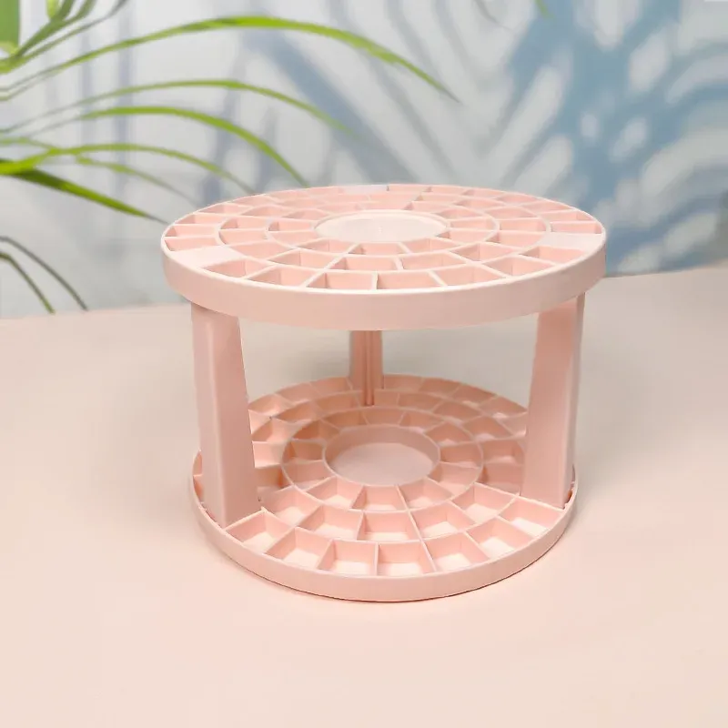 Organisateur rotatif à 360° pour pinceaux de maquillage, 5 emplacements, pour bureau, coiffeuse et salle de bain 7