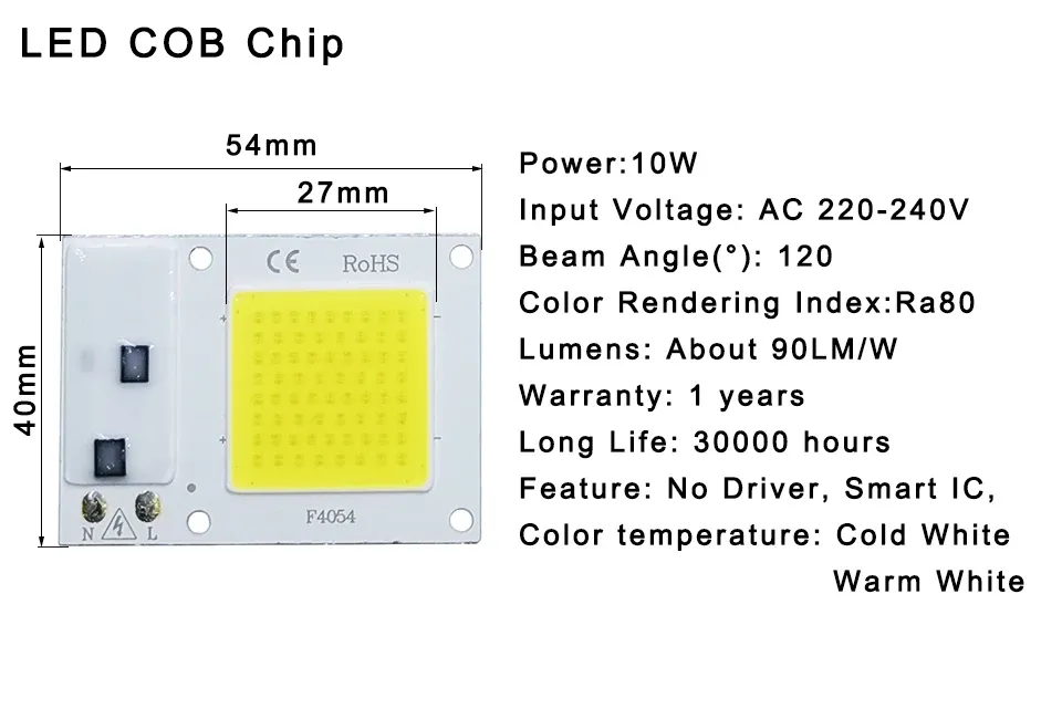 Lampe LED COB intégrée dans un espace de vie