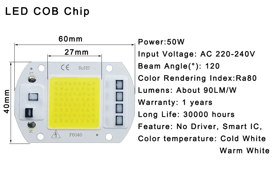 Lampe LED COB en usage quotidien