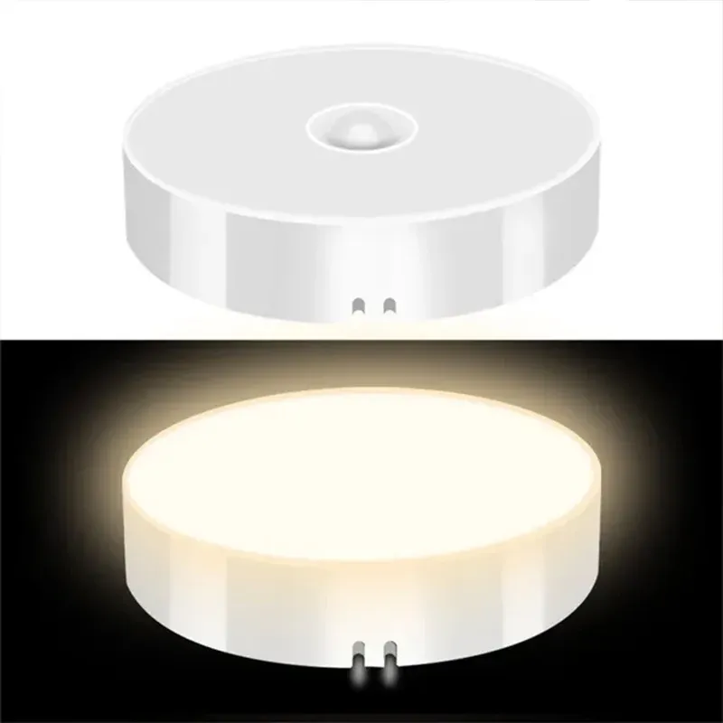 Veilleuse LED avec capteur de mouvement PIR, rechargeable par USB, lampe sans fil pour armoire de cuisine, lampe de garde-robe, éclairage d'escalier 8