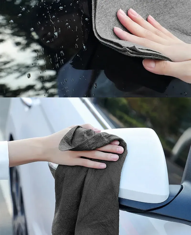 Nettoyage d'une surface avec un chiffon microfibre