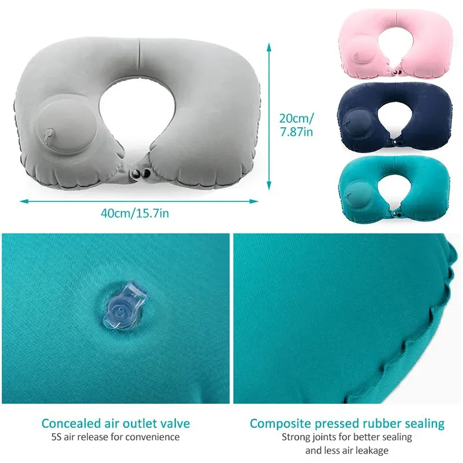 Coussin de nuque gonflable en vue générale