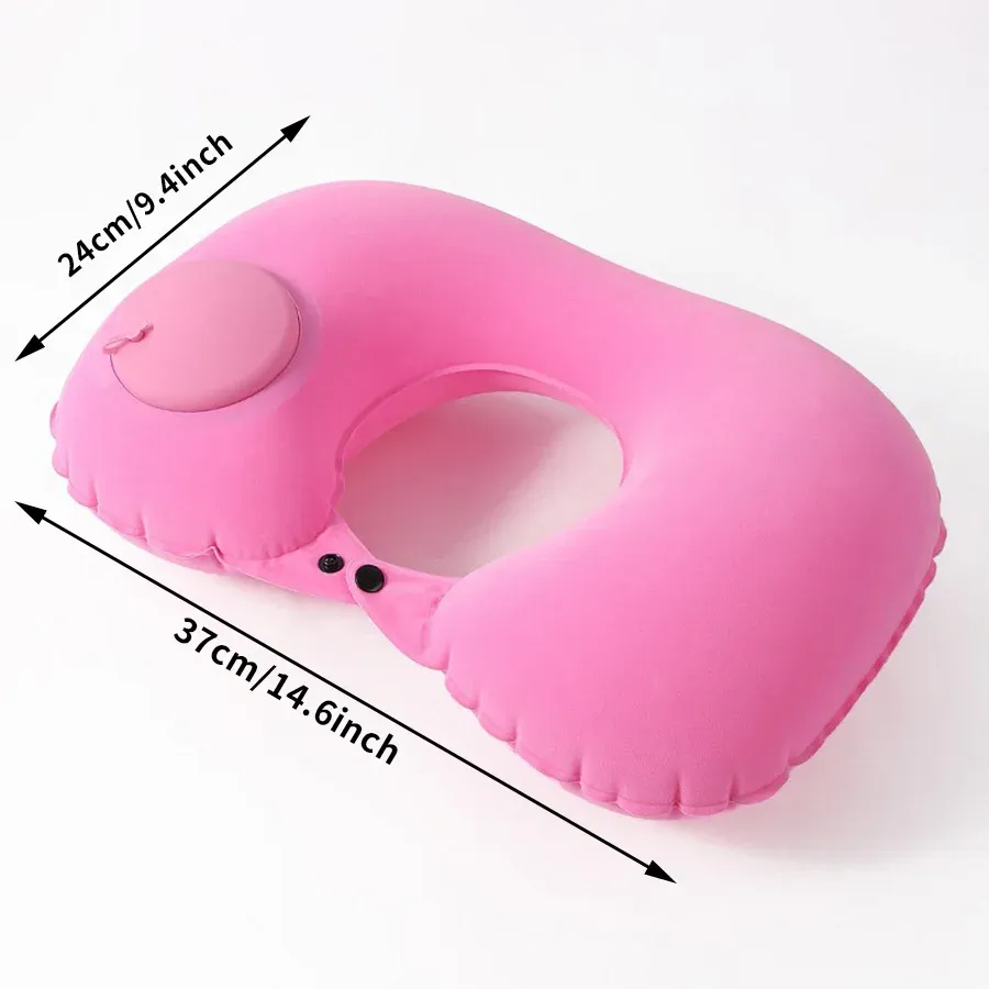 Coussin de nuque gonflable, vue rapprochée