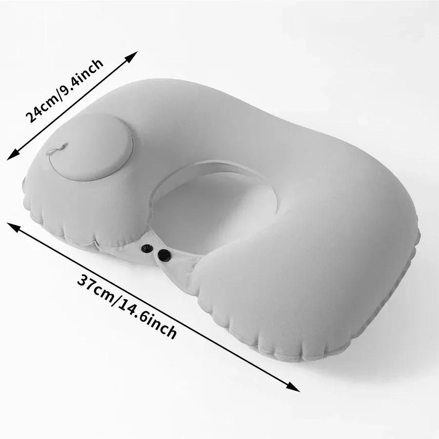 Coussin de nuque gonflable, scène de détente