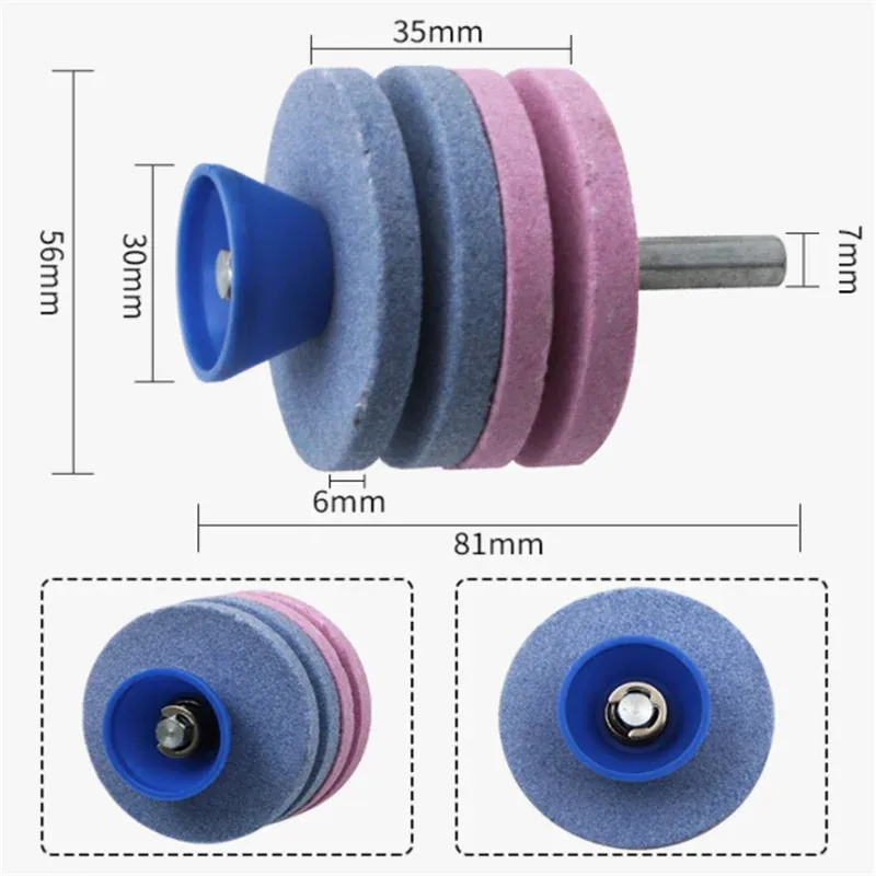 Affûteur de couteaux rapide, outil de jardin à lame universelle, meulage, perceuse rotative, tondeuse à gazon, aiguisoir de couteaux de haute qualité 6