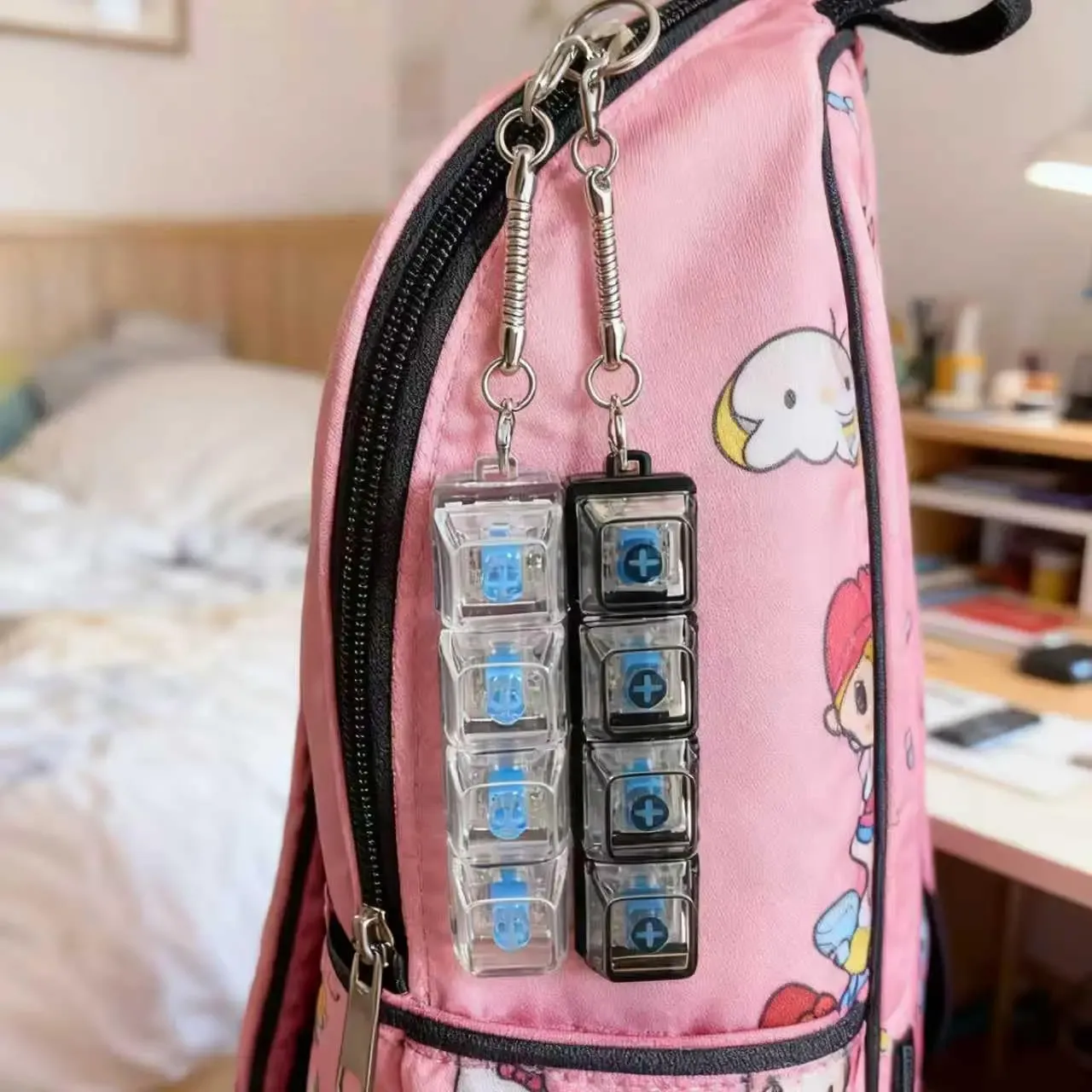 Porte-clés LED Anti-Stress à Bouton Cliquable 3