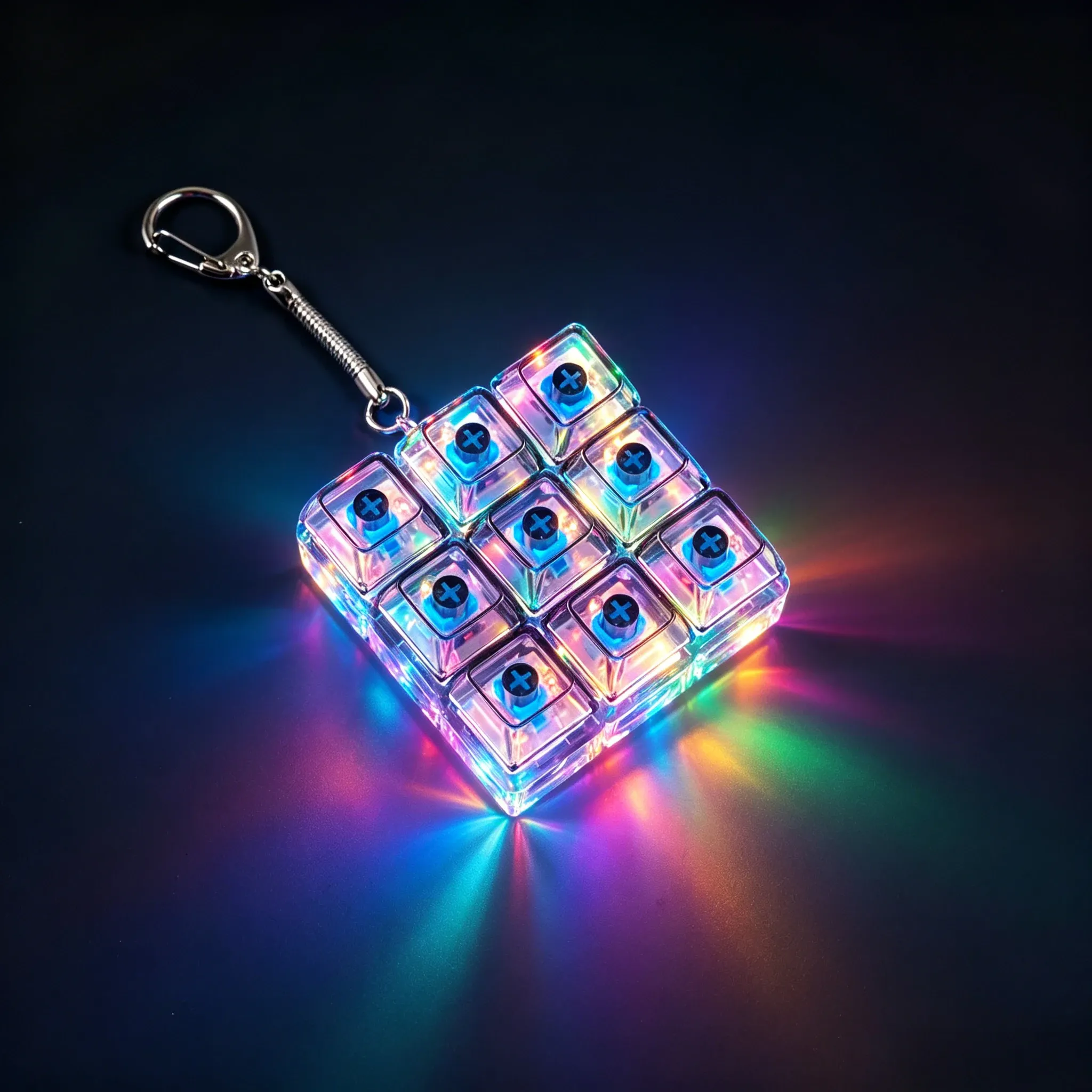Porte-clés LED Anti-Stress à Bouton Cliquable 7