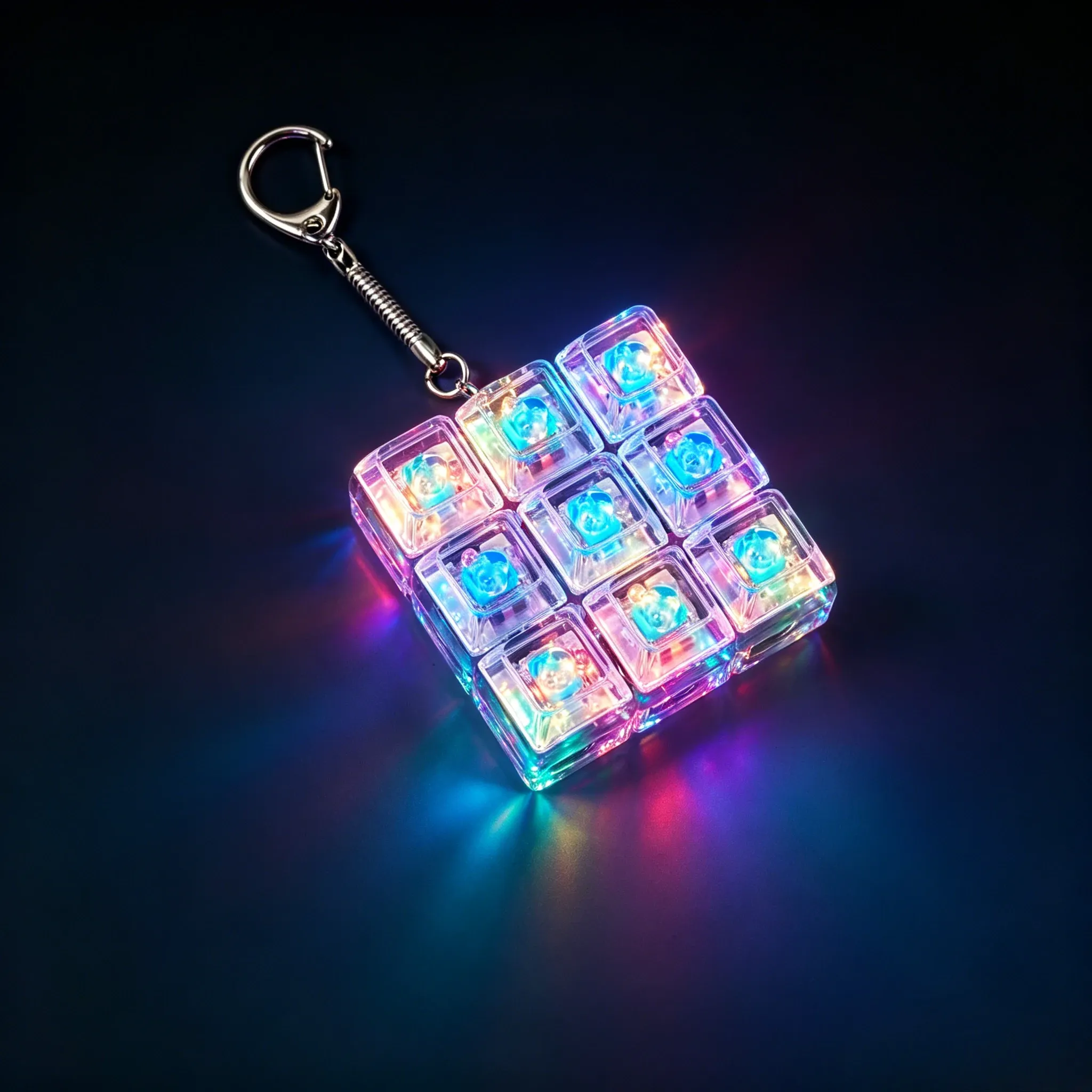 Porte-clés LED Anti-Stress à Bouton Cliquable 16