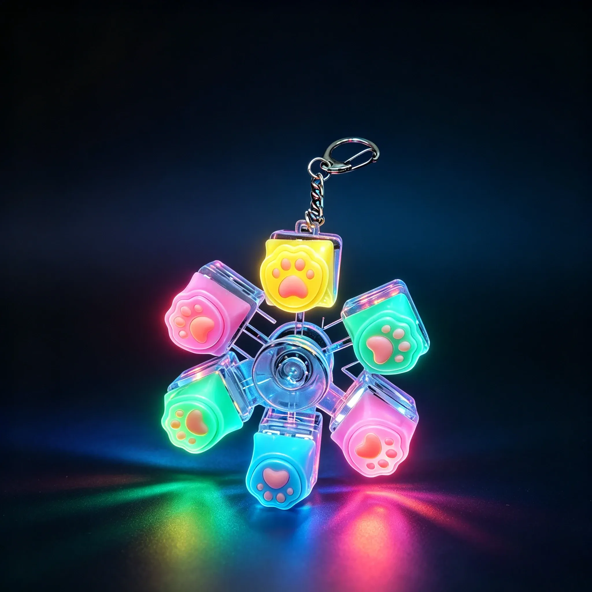 Porte-clés LED Anti-Stress à Bouton Cliquable 13