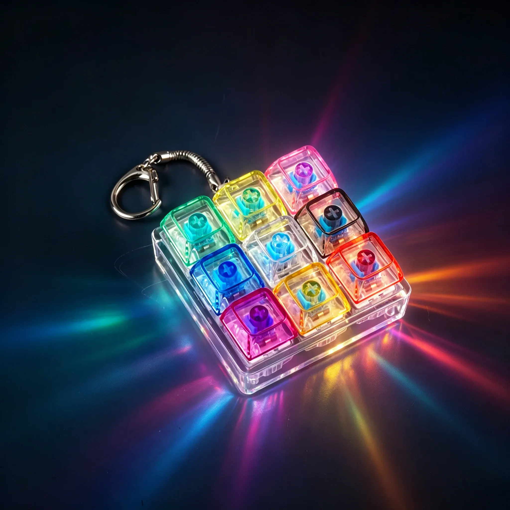 Porte-clés LED Anti-Stress à Bouton Cliquable 10