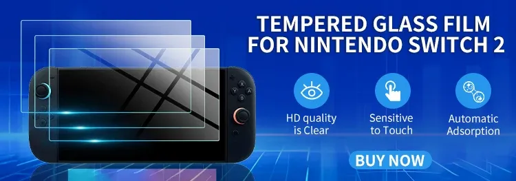 Film en verre trempé pour console Nintendo Switch 2