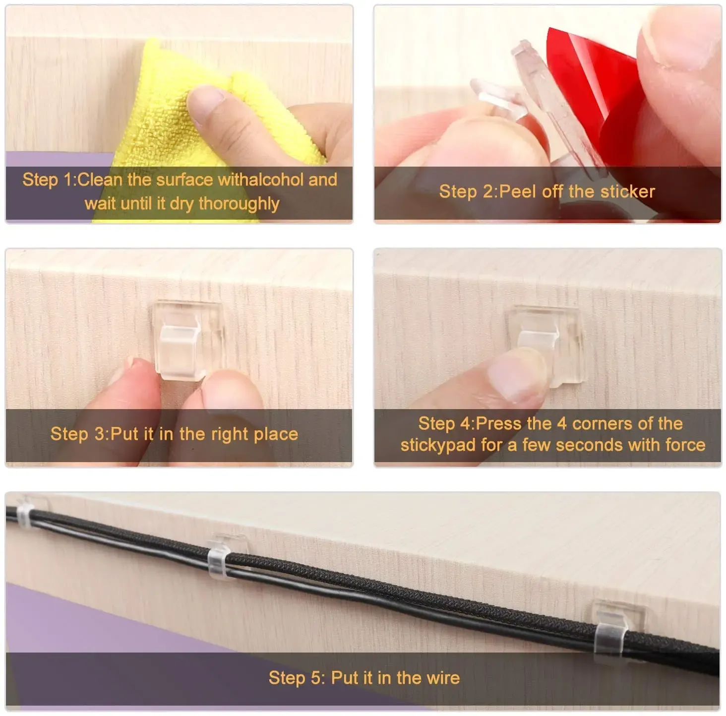 Détail des clips organisateurs