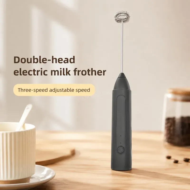 Mousseur à lait sans fil et portable, mini batteur électrique pour café, œufs et cuisine 2