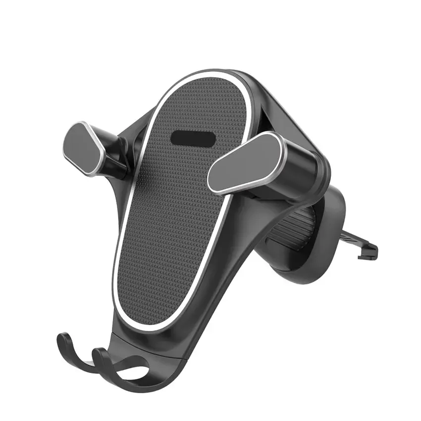 Support de téléphone de voiture à gravité pour grille d'aération, compatible iPhone, Xiaomi, Samsung et Huawei 4