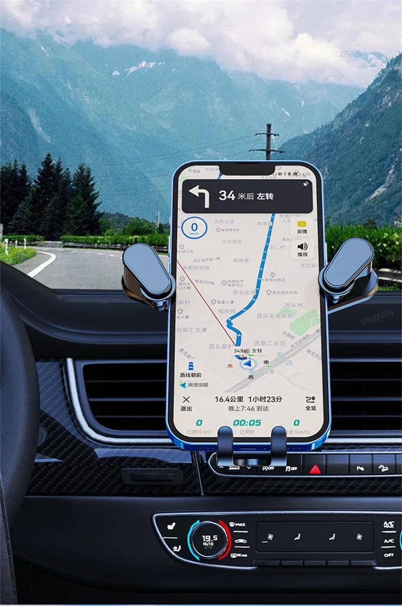 Support de téléphone de voiture en utilisation